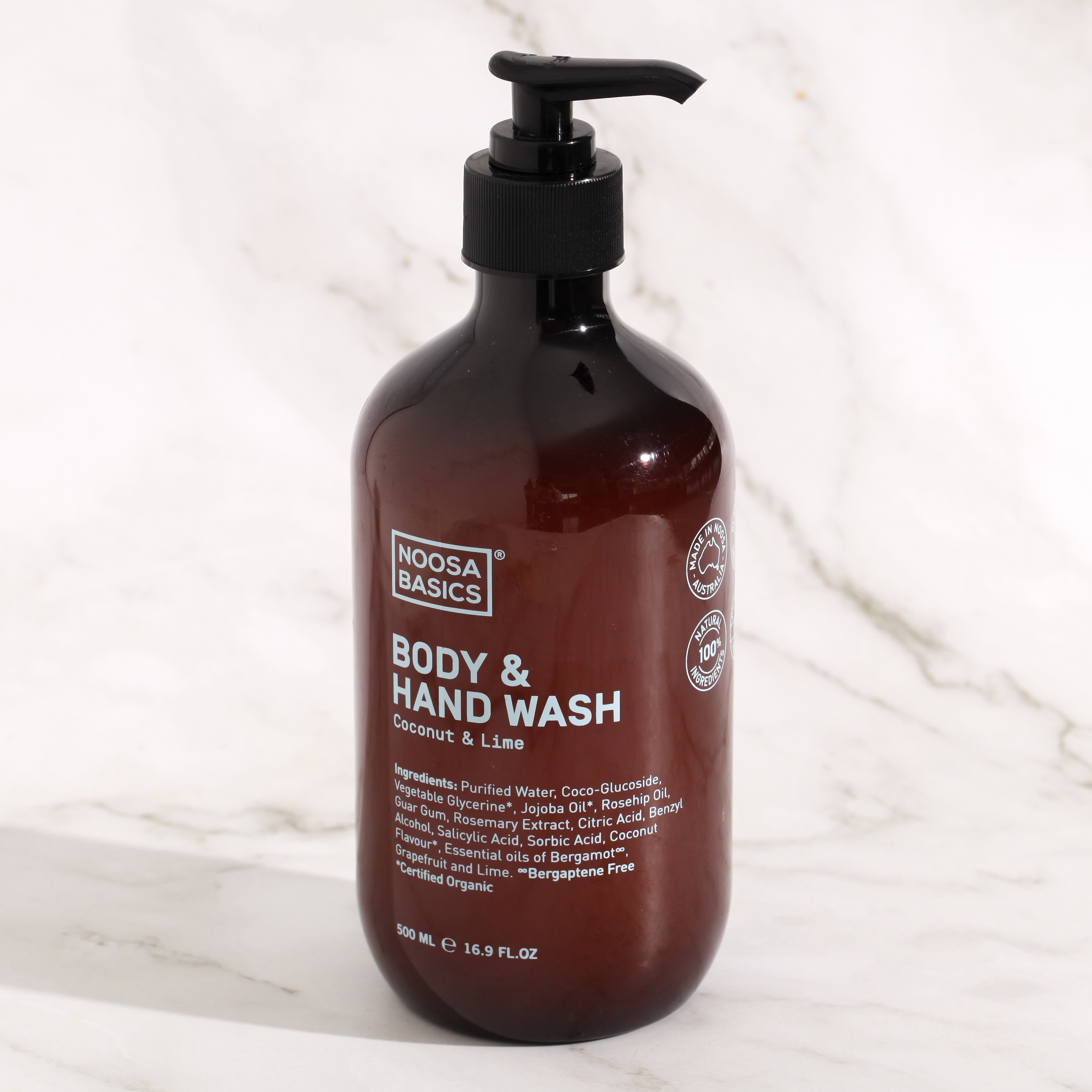 Body & hand wash, Coconut & Lime - Noosa Basics